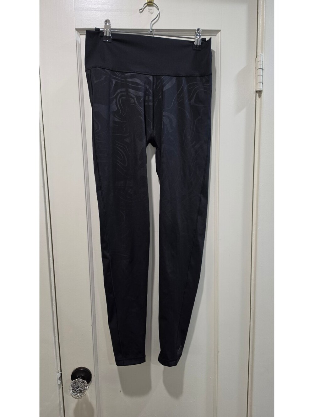 Adidas Black Patterned Leggings Size L